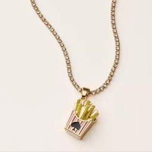 NWT Kate Spade French Fry Charm Tennis Necklace Target Collaboration